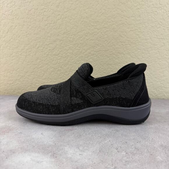 Orthofeet Amalya Shoes Women's Size 7B Black Orthopedic Slip On Sneakers Comfort - Picture 2 of 10